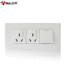 公牛雅白118型三插10A一開雙控六孔插座 品質(zhì)與設(shè)計(jì)的完美融合